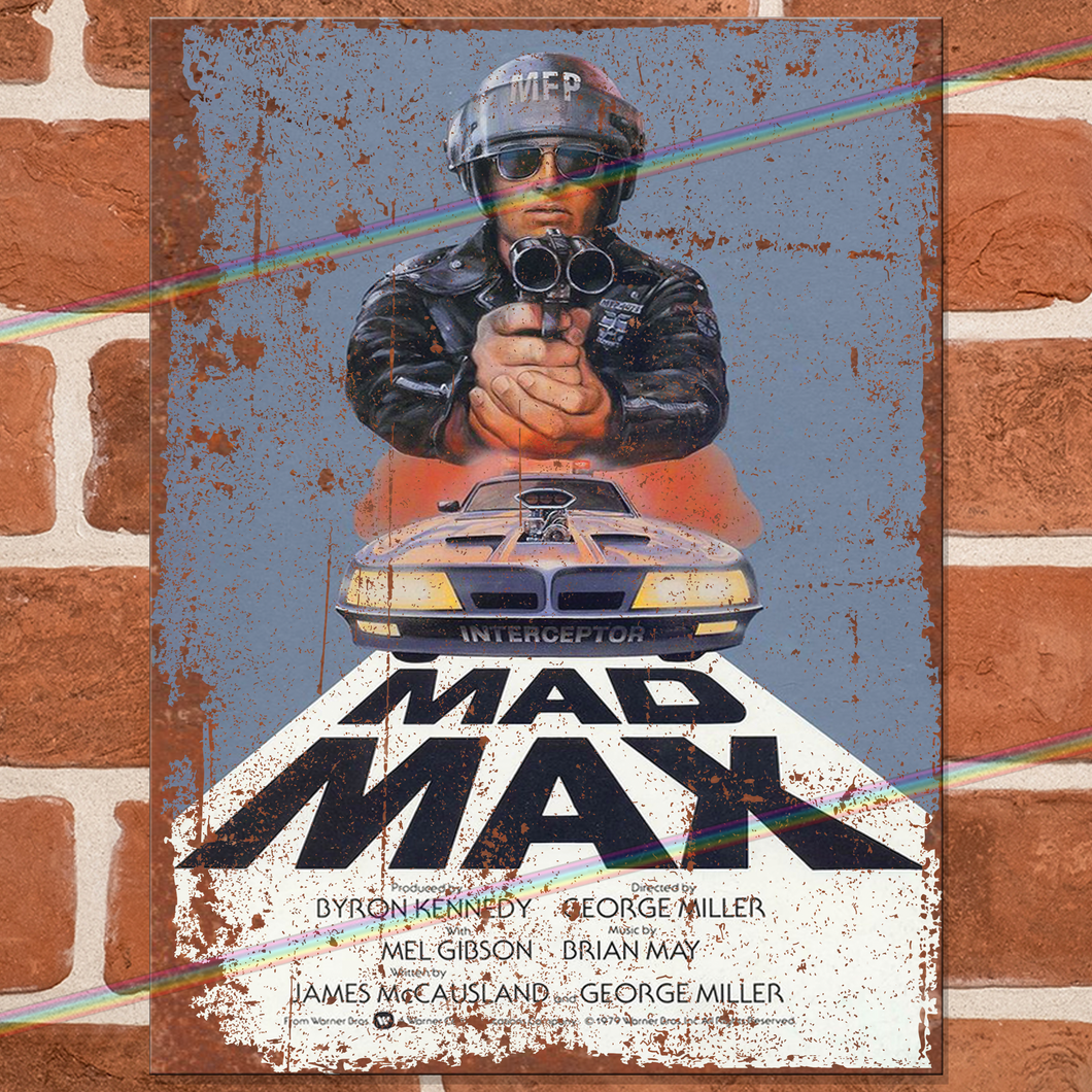 MAD MAX MOVIE METAL SIGNS