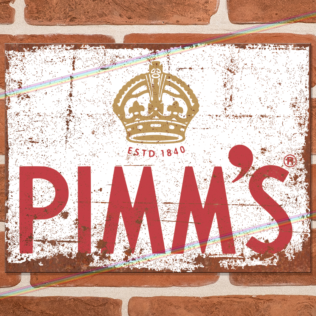 PIMMS METAL SIGNS