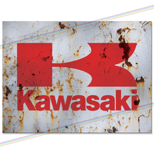 Load image into Gallery viewer, KAWASAKI (LOGO) METAL SIGNS
