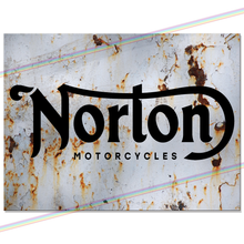 Load image into Gallery viewer, NORTON MOTORCYCLES (LOGO) METAL SIGNS
