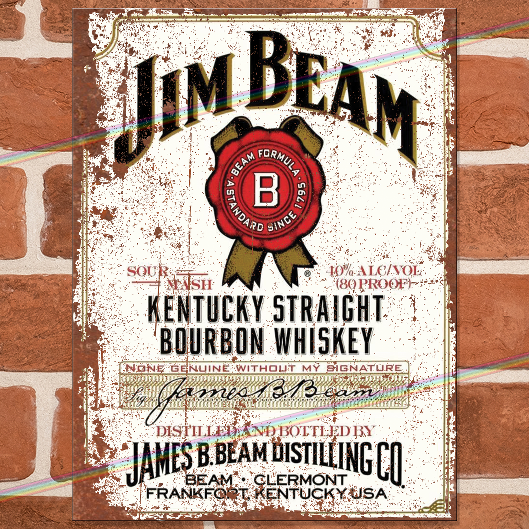 JIM BEAM METAL SIGNS