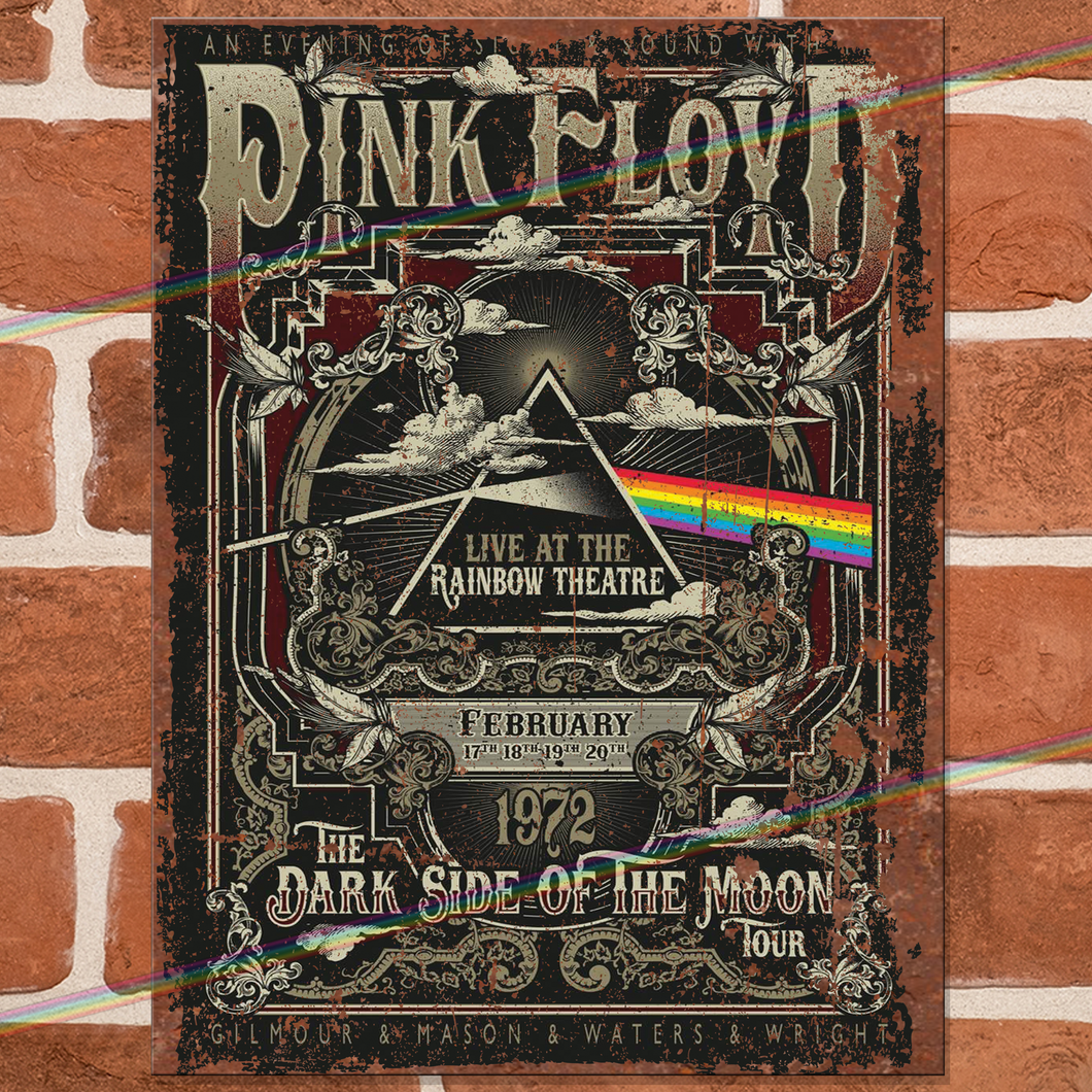 PINK FLOYD RAINBOW THEATRE METAL SIGNS