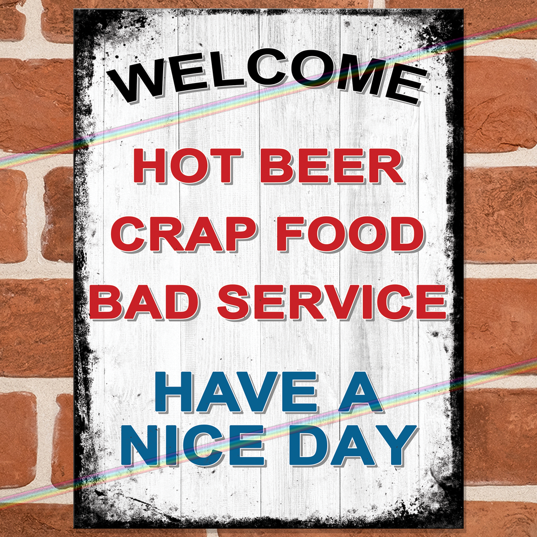 HOT BEER METAL SIGNS