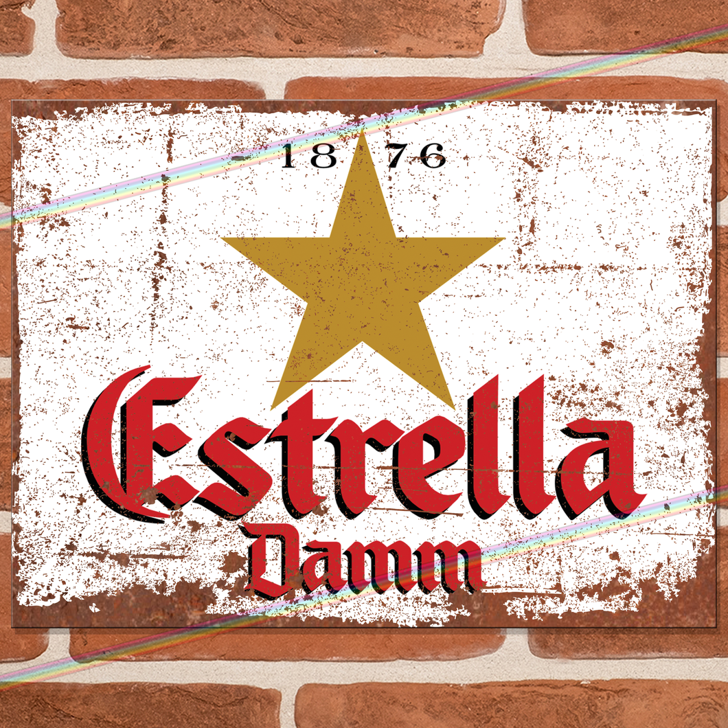 ESTRELLA DAMM METAL SIGNS