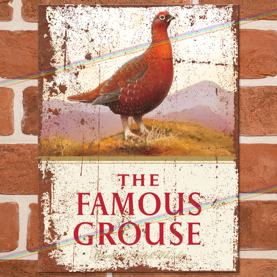 FAMOUS GROUSE METAL SIGNS