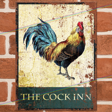 Load image into Gallery viewer, THE COCK INN METAL SIGNS
