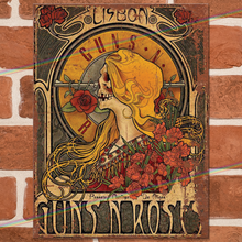 Load image into Gallery viewer, GUNS N ROSES (LISBON) METAL SIGNS
