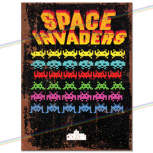 Load image into Gallery viewer, SPACE INVADERS METAL SIGNS
