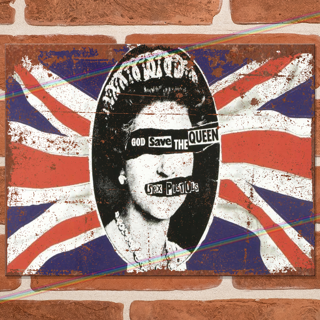 SEX PISTOLS GOD SAVE THE QUEEN METAL SIGNS