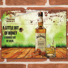 Load image into Gallery viewer, JD LITTLE BIT OF HONEY METAL SIGNS

