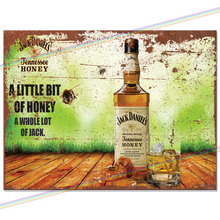 Load image into Gallery viewer, JD LITTLE BIT OF HONEY METAL SIGNS
