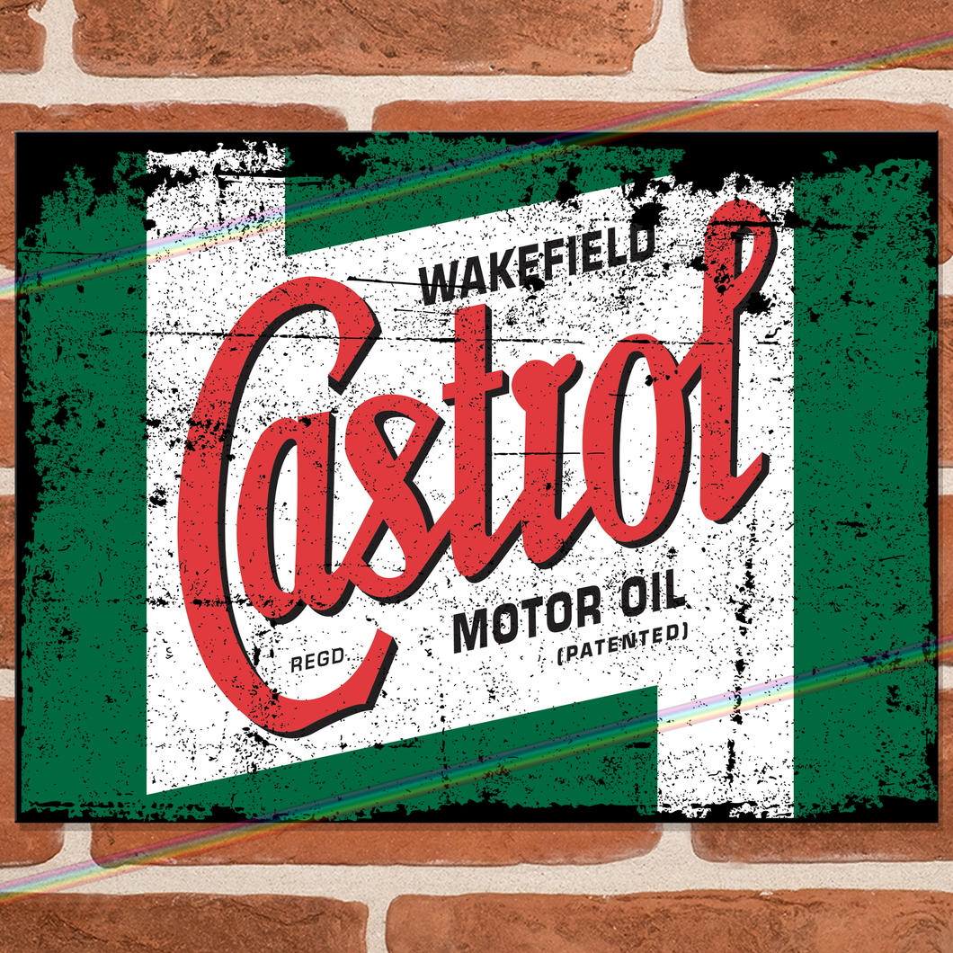 CASTROL MOTOR OIL METAL SIGNS