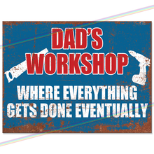 Load image into Gallery viewer, DADS WORKSHOP METAL SIGNS

