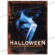 Load image into Gallery viewer, HALLOWEEN MOVIE METAL SIGNS
