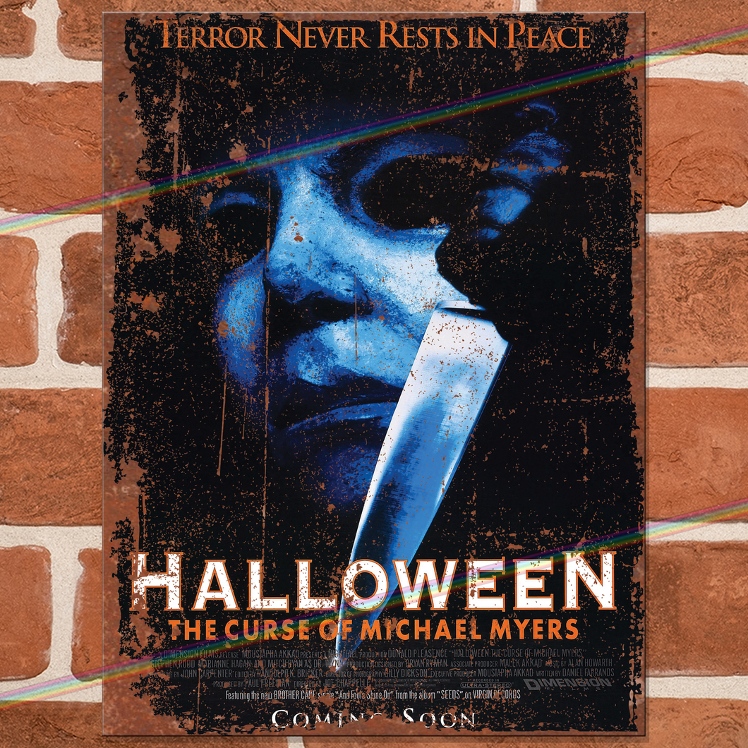 HALLOWEEN MOVIE METAL SIGNS