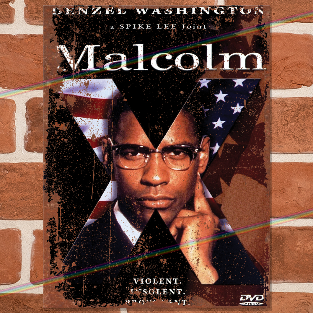 MALCOLM X MOVIE METAL SIGNS