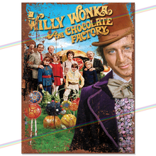 Load image into Gallery viewer, WILLY WONKA &amp; THE CHOCOLATE FACTORY MOVIE METAL SIGNS

