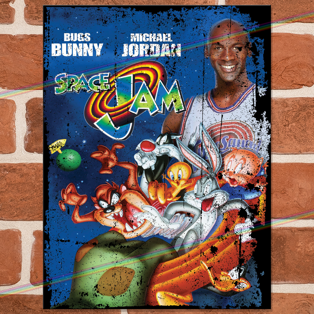 SPACE JAM MOVIE METAL SIGNS