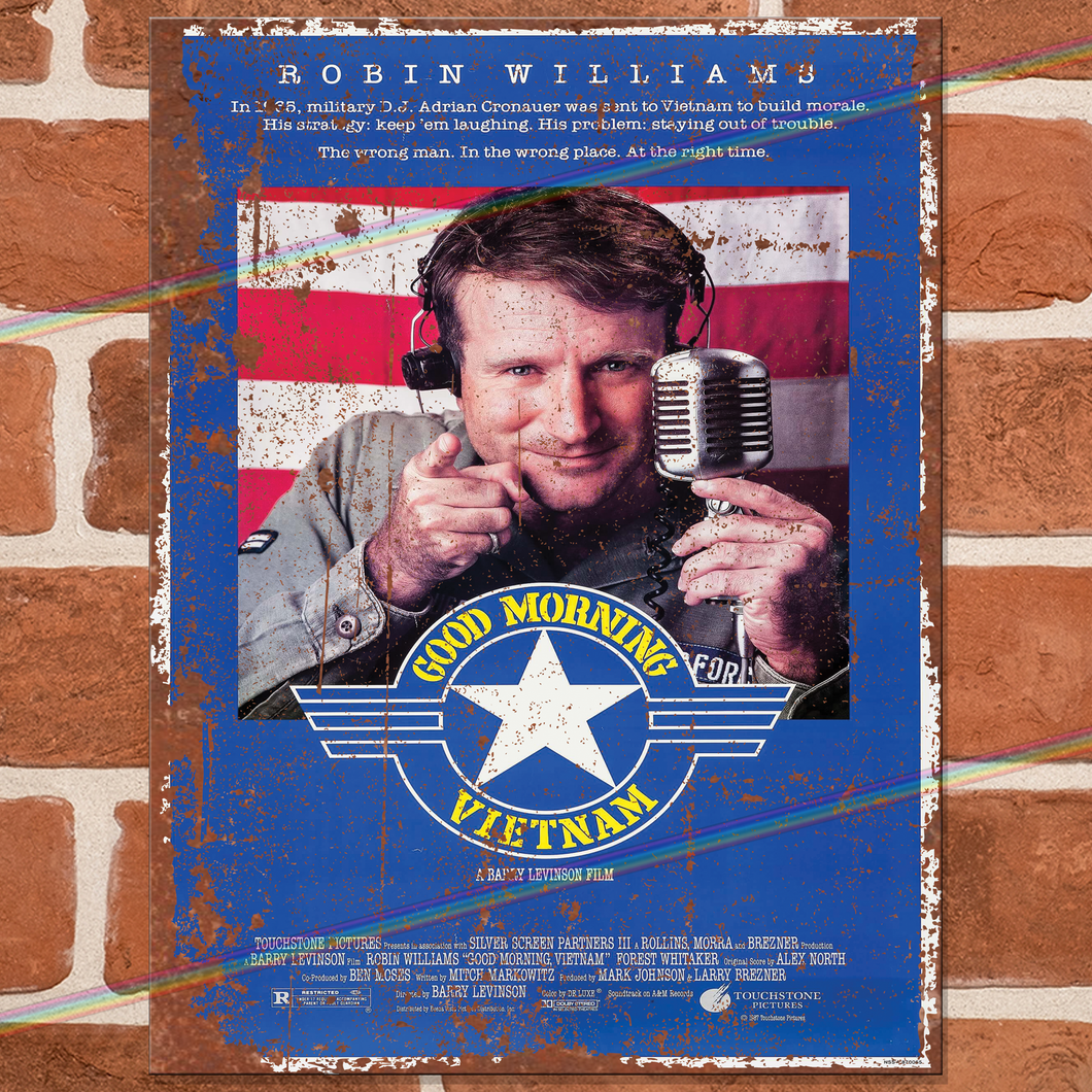 GOOD MORNING VIETNAM MOVIE METAL SIGNS
