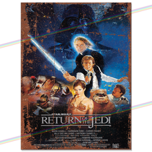 Load image into Gallery viewer, STAR WARS RETURN OF THE JEDI (1983) MOVIE METAL SIGNS
