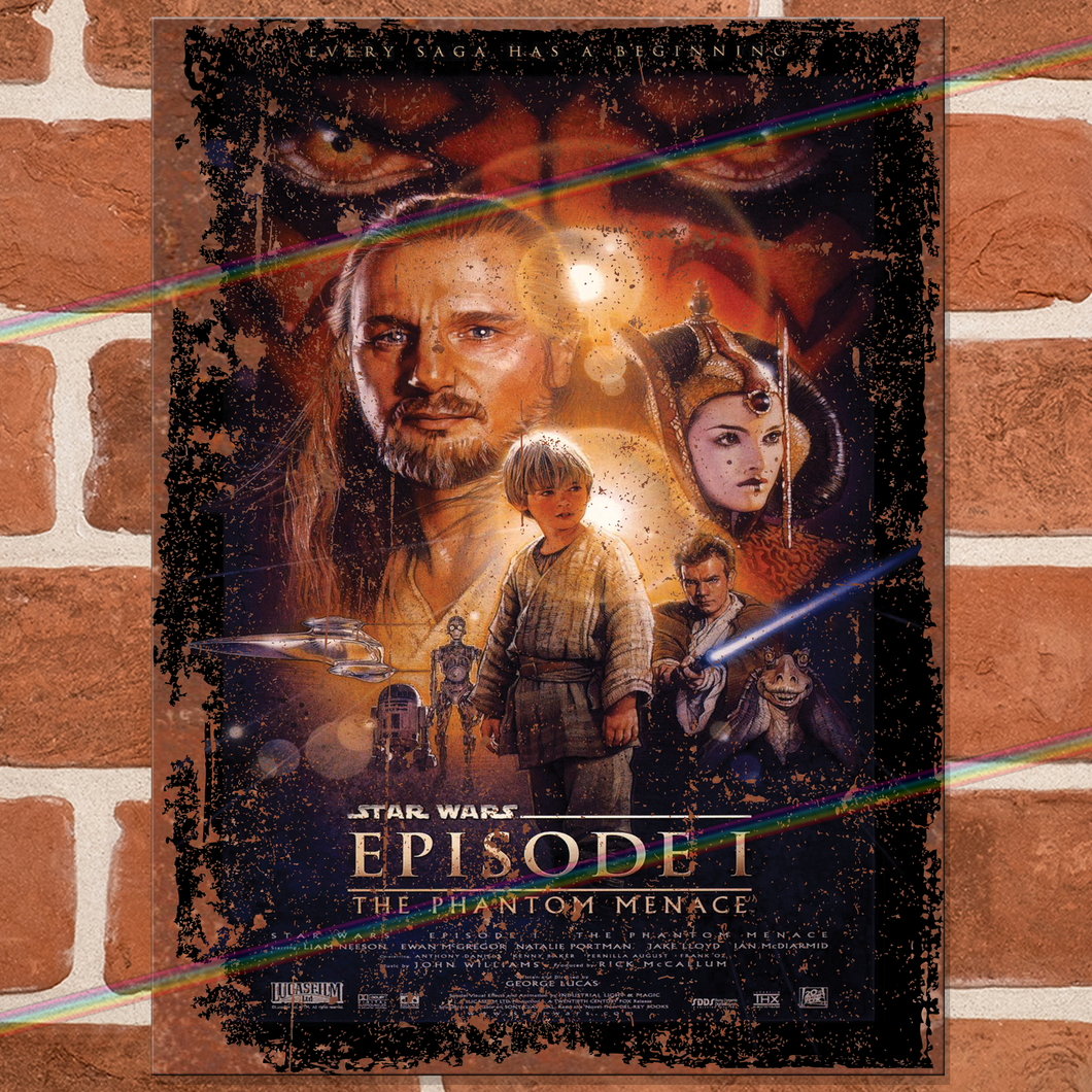 STAR WARS EPISODE 1 THE PHANTOM MENACE (1999) MOVIE METAL SIGNS