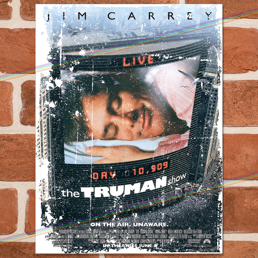 THE TRUMAN SHOW MOVIE METAL SIGNS