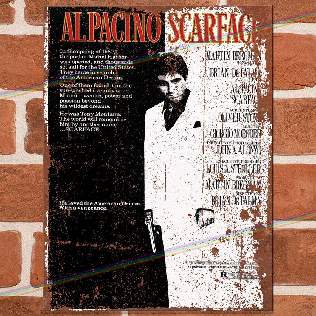 SCARFACE MOVIE METAL SIGNS