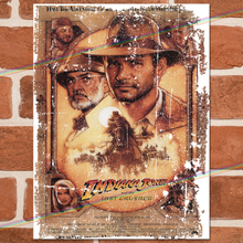 Load image into Gallery viewer, INDIANA JONES AND THE LAST CRUSADE MOVIE METAL SIGNS
