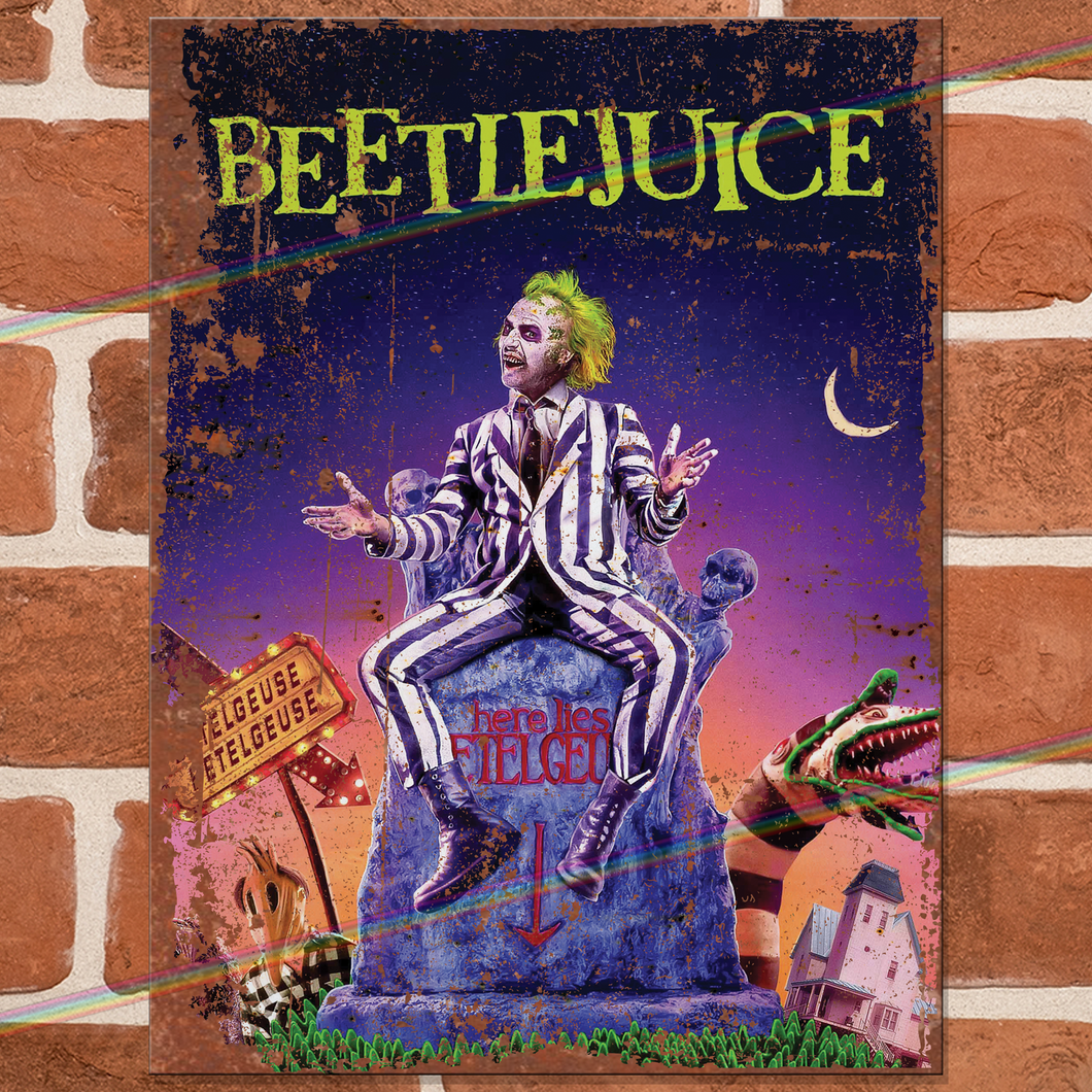 BEETLEJUICE MOVIE METAL SIGNS