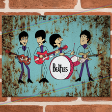 Load image into Gallery viewer, THE BEATLES (CHARACTERS) MUSIC METAL SIGNS
