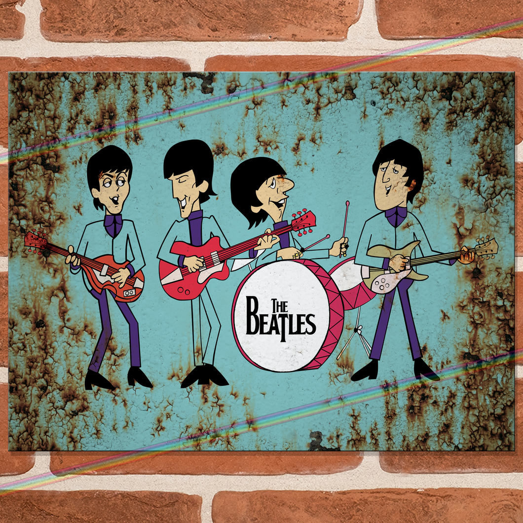 THE BEATLES (CHARACTERS) MUSIC METAL SIGNS