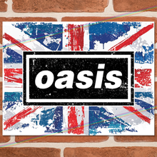 Load image into Gallery viewer, OASIS (LOGO) MUSIC METAL SIGNS
