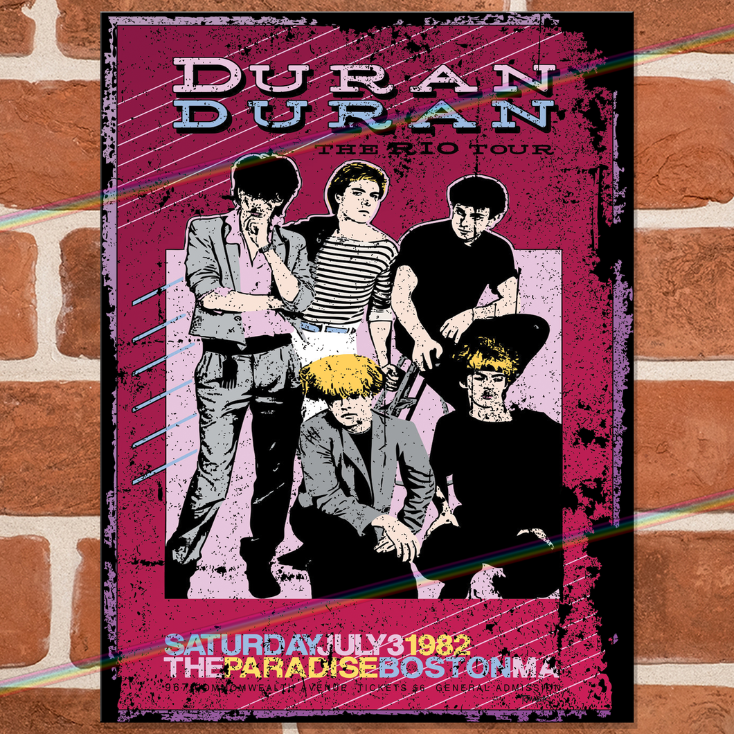 DURAN DURAN (THE RIO TOUR) MUSIC METAL SIGNS