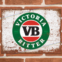 Load image into Gallery viewer, VB VICTORIA BITTER METAL SIGNS
