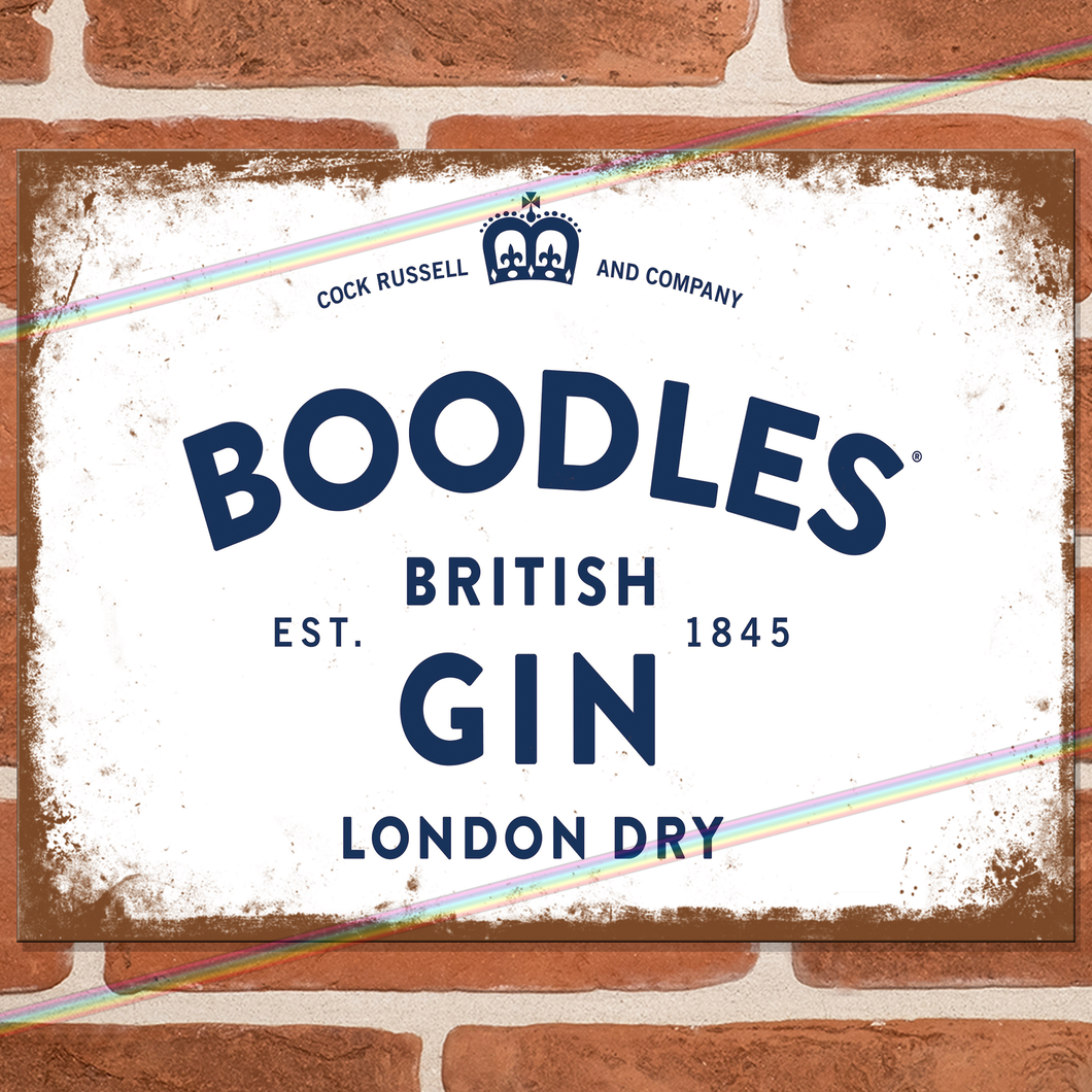 BOODLES METAL SIGNS