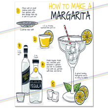 Load image into Gallery viewer, MARGARITA COCKTAIL RECIPE METAL SIGNS
