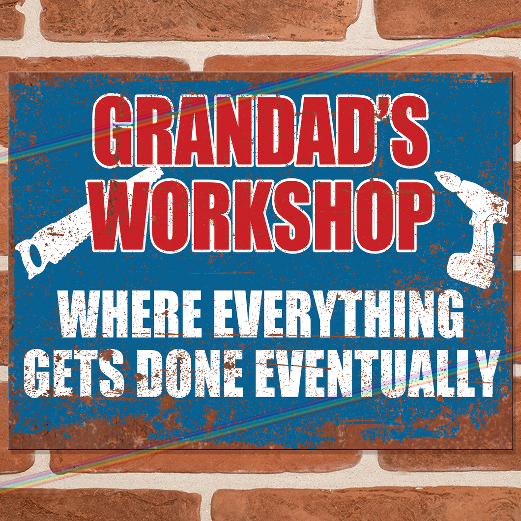 GRANDADS WORKSHOP METAL SIGNS