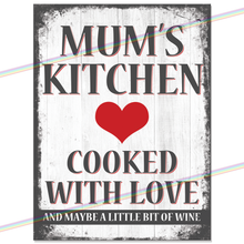 Load image into Gallery viewer, MUMS KITCHEN METAL SIGNS
