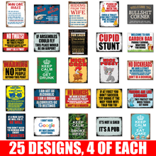 Load image into Gallery viewer, METAL SIGNS MIXED PACK #5
