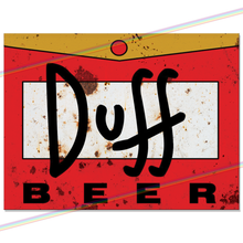 Load image into Gallery viewer, DUFF BEER (SIMPSONS TV) METAL SIGNS
