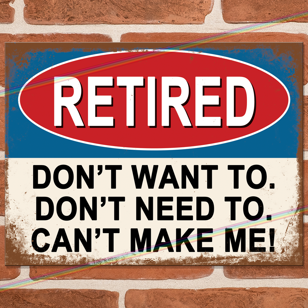 RETIRED METAL SIGNS