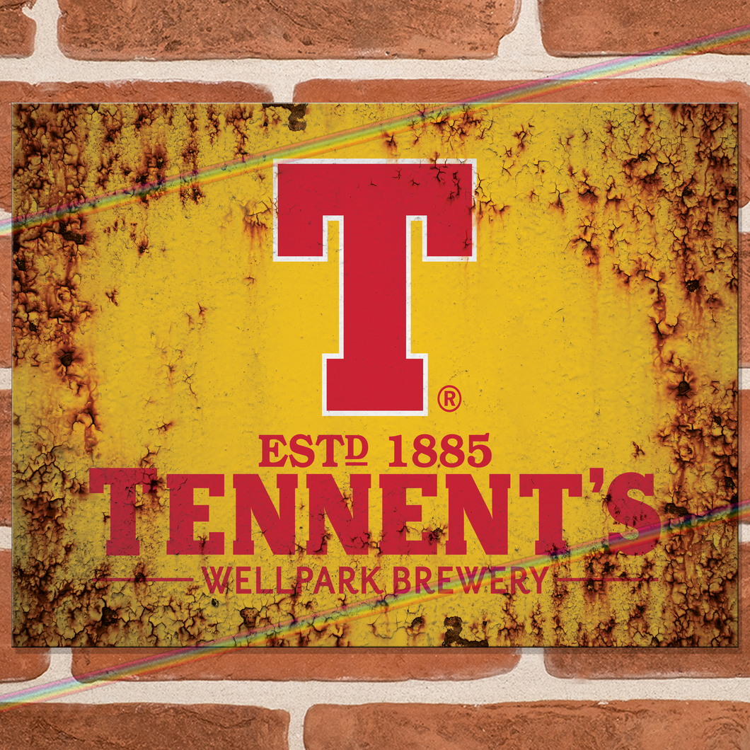 TENNENT'S LOGO METAL SIGNS